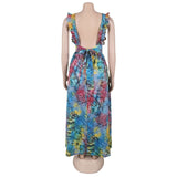 Multicolor Floral Maxi Dress image 5