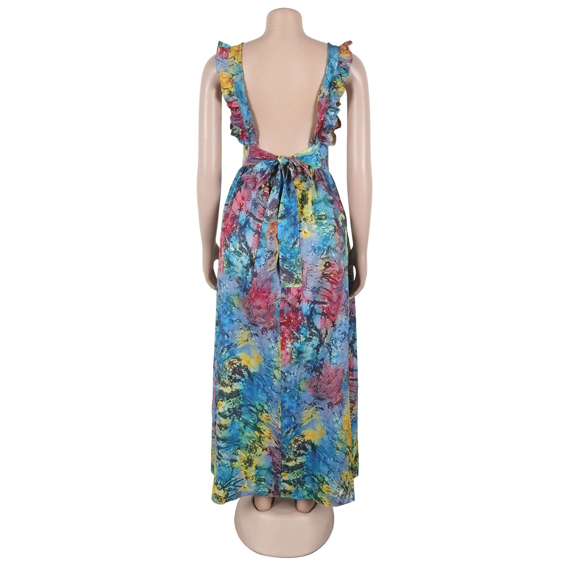 Multicolor Floral Maxi Dress image 5