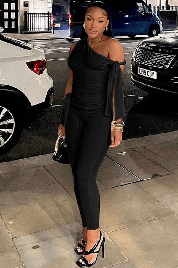 Elegance Unveiled Off-Shoulder Jumpsuit image 0