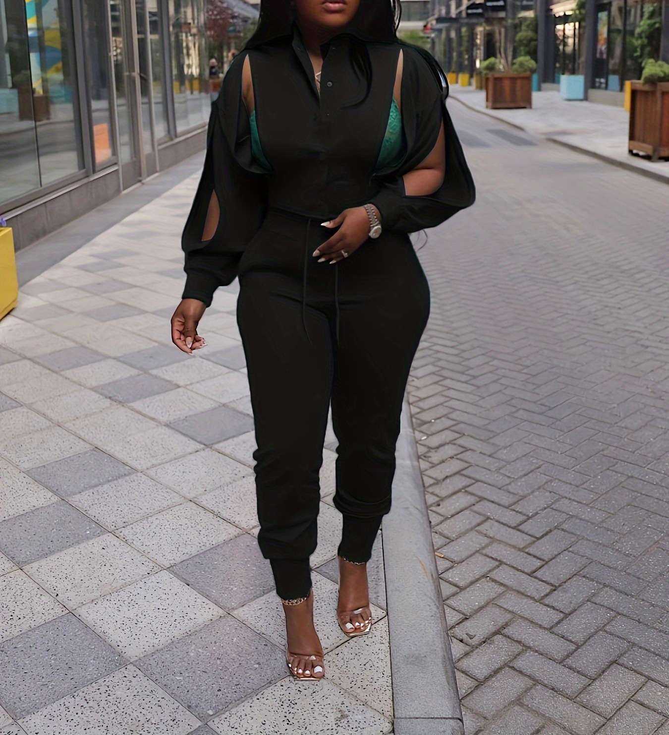 ZIP ME UP TRACKSUIT - L, Black image