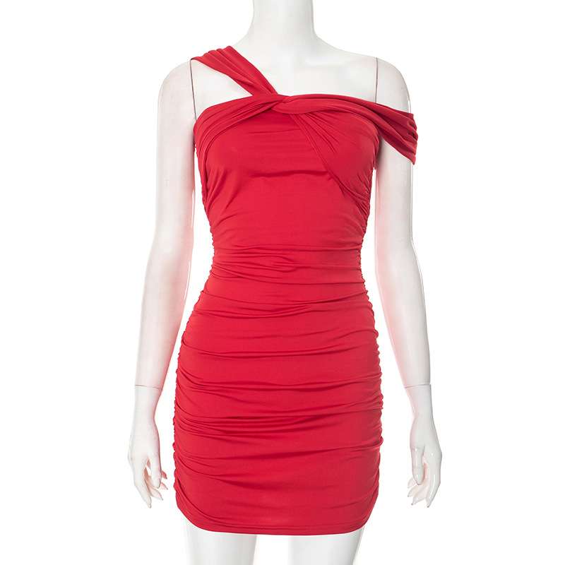 Chic Off-Shoulder Bodycon Dress with Ruched Detailing image 2