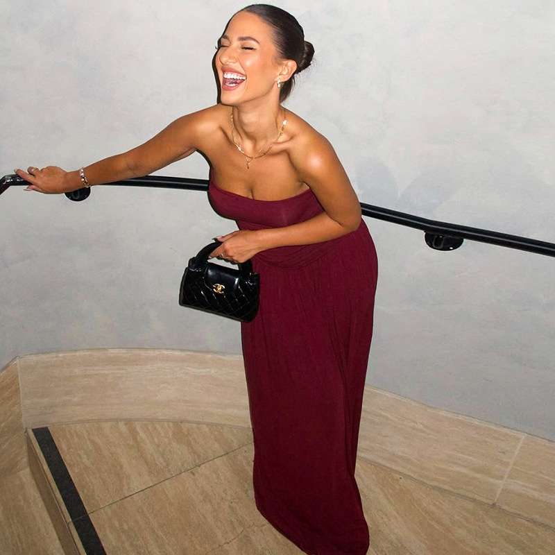 Elegant Strapless Maxi Dress image 6