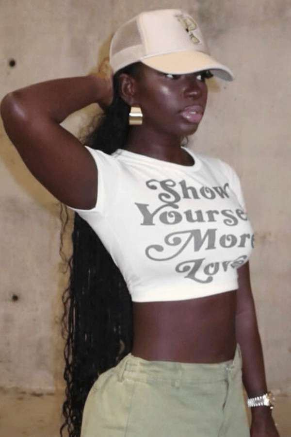 Love Yourself Crop Tee image 1