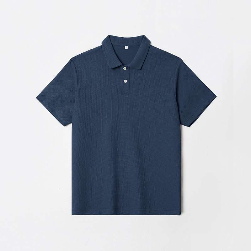Classic Solid Polo Shirt - S, Dark Blue image