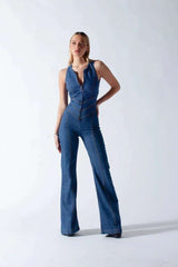Retro Denim Diva Jumpsuit image 1