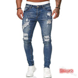 Men's Distressed Skinny Jeans image 2