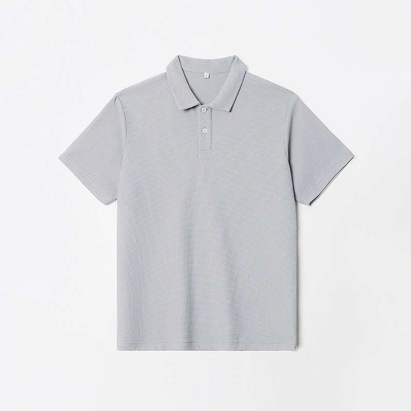 Classic Solid Polo Shirt - L, Grey image
