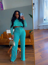 Urban Textured 2-Piece Set - L, Blue image