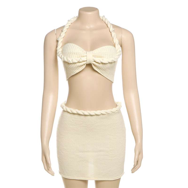 Crochet Bikini Set with Skirt image 1