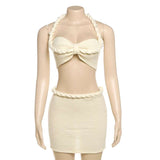 Crochet Bikini Set with Skirt image 1