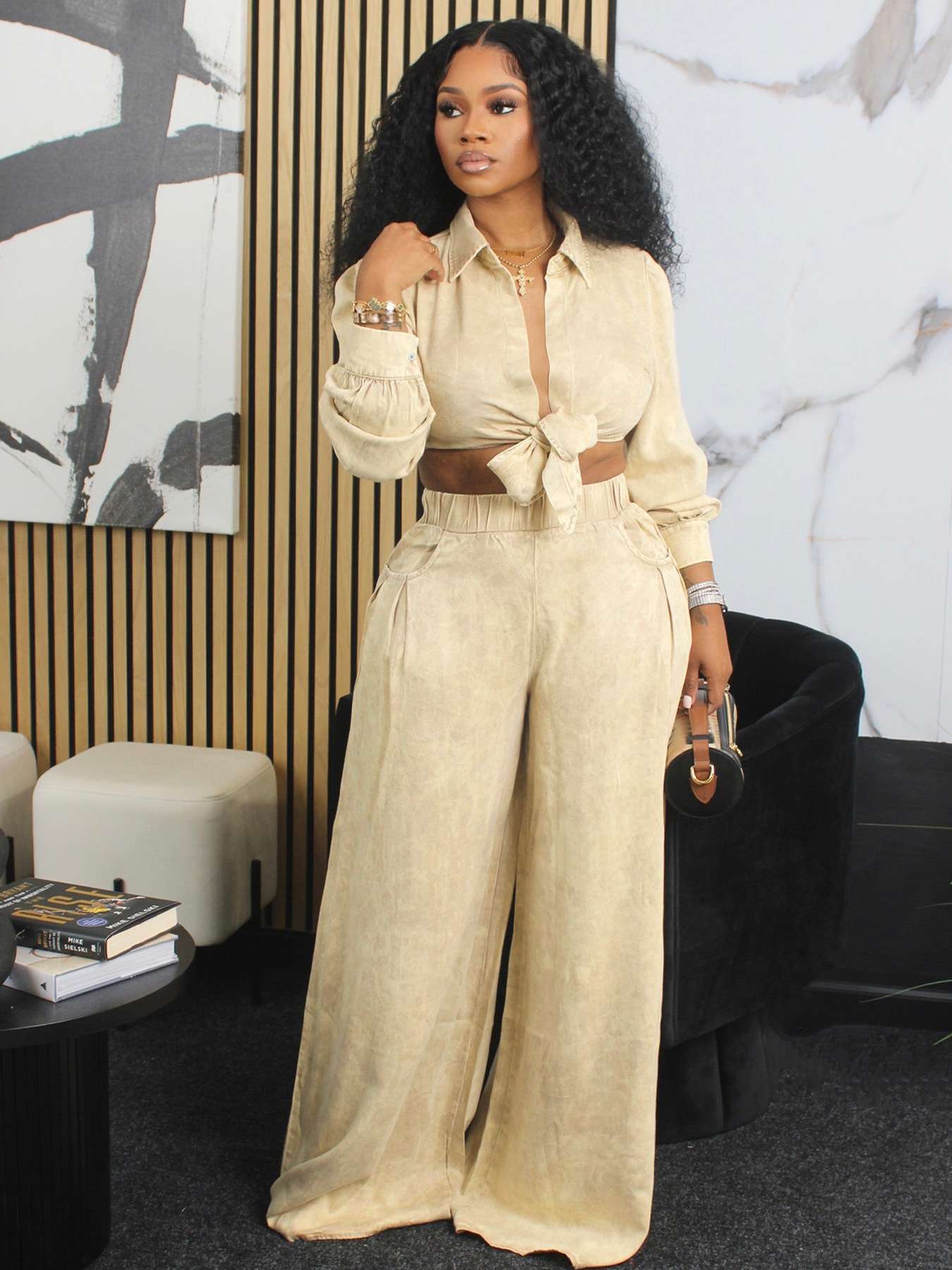 Azure Allure Two-Piece - S, Beige image