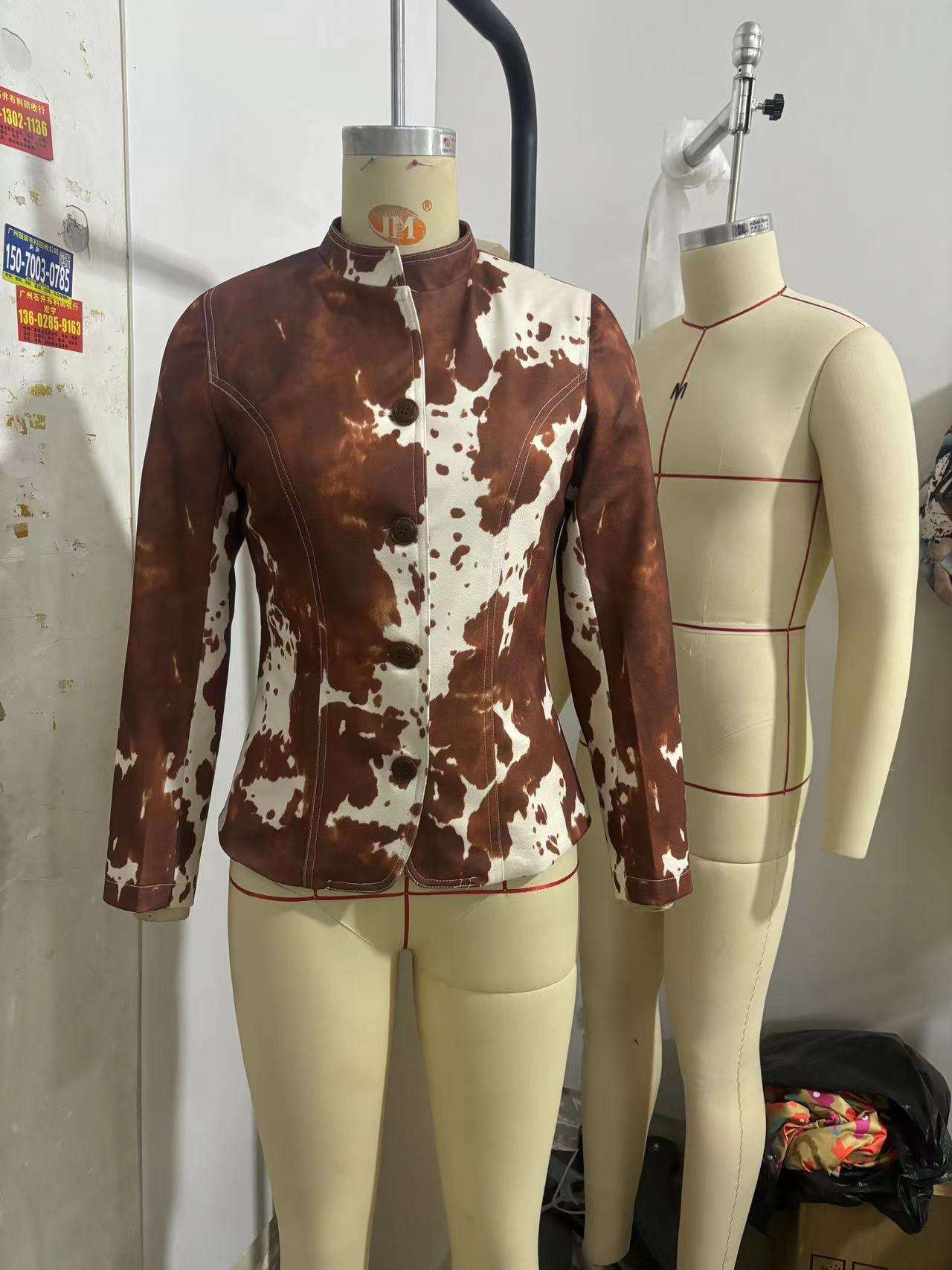 Bohemian Print Faux Leather Jacket image 3