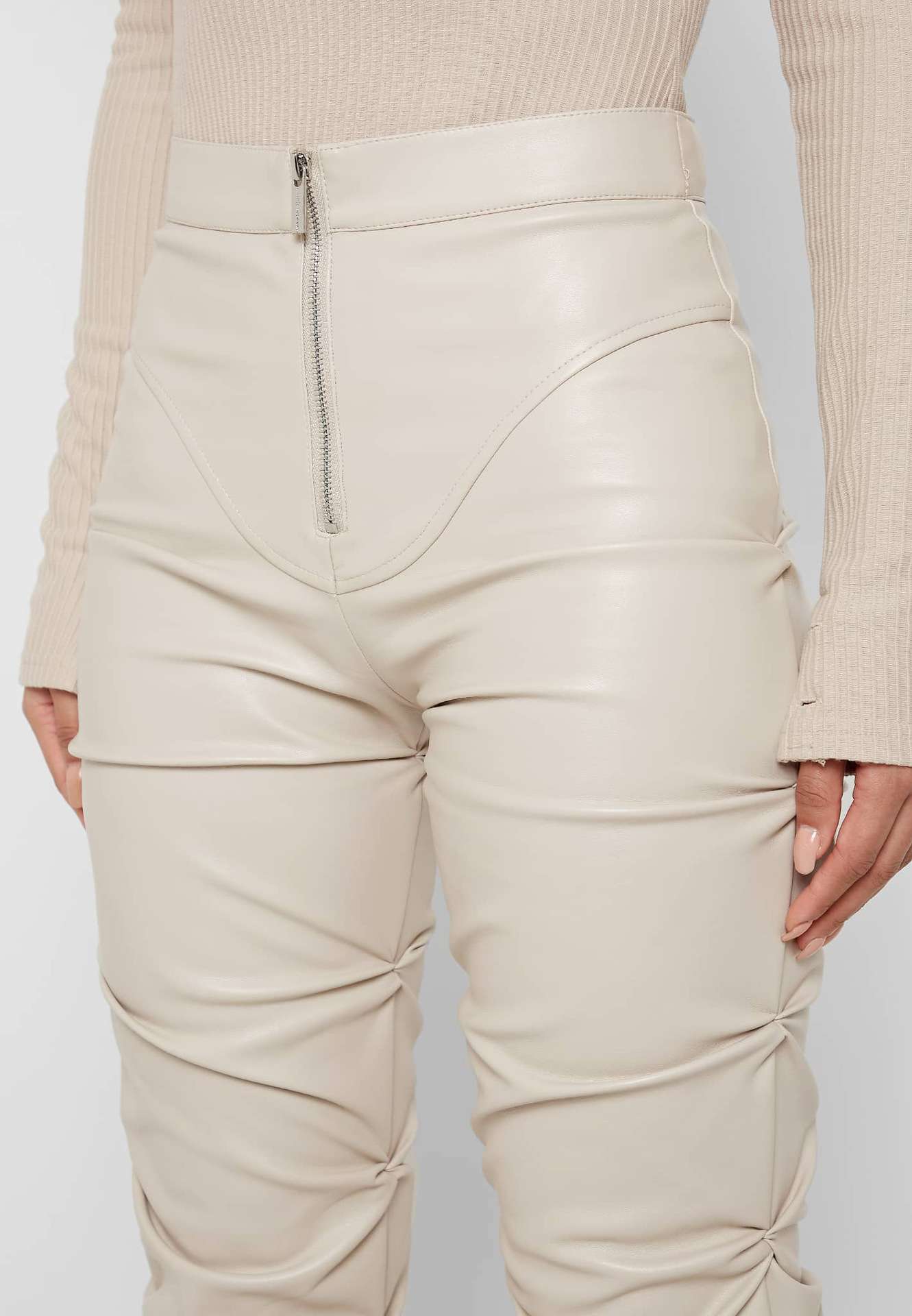 Fuax Leather Pants High Waisted Pants image 6