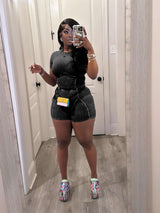 Ribbed shorts athletic suits image 3