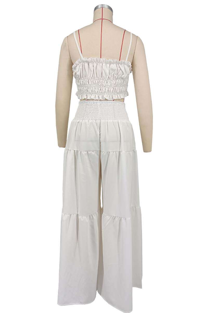 Strappy Top and Wide-Leg Pants Summer Outfit image 6