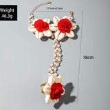 Shell and Rose Bracelet image 2