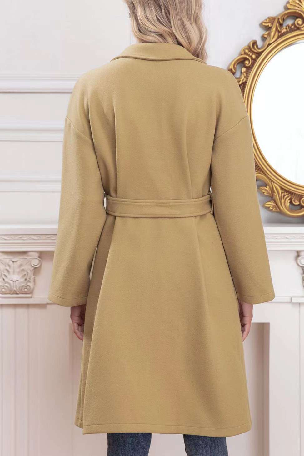 Oversized Coat with Pockets image 3