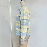 Versatile Striped Knit Cardigan Jacket image 4