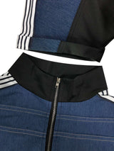 Colorblock Zip-Up Cropped Top & Pants Set image 6
