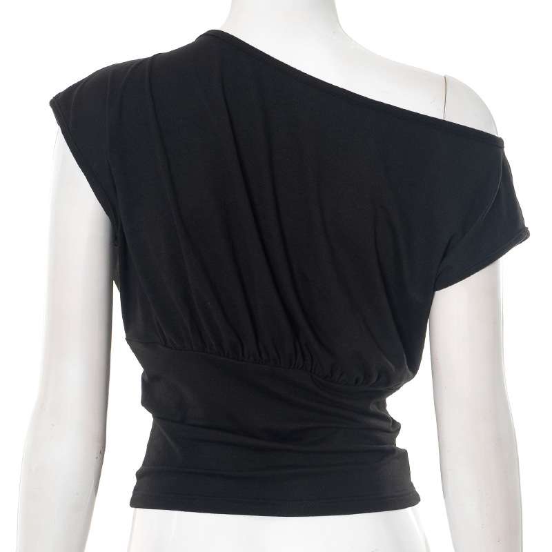 Stylish Off-Shoulder Draped Top image 4