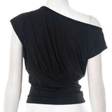 Stylish Off-Shoulder Draped Top image 4