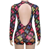 Colorful Butterfly Long-Sleeve Bodysuit image 3