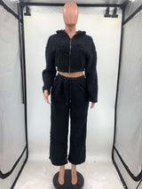 Cozy Fuzzy Hooded Lounge Tracksuit image 5