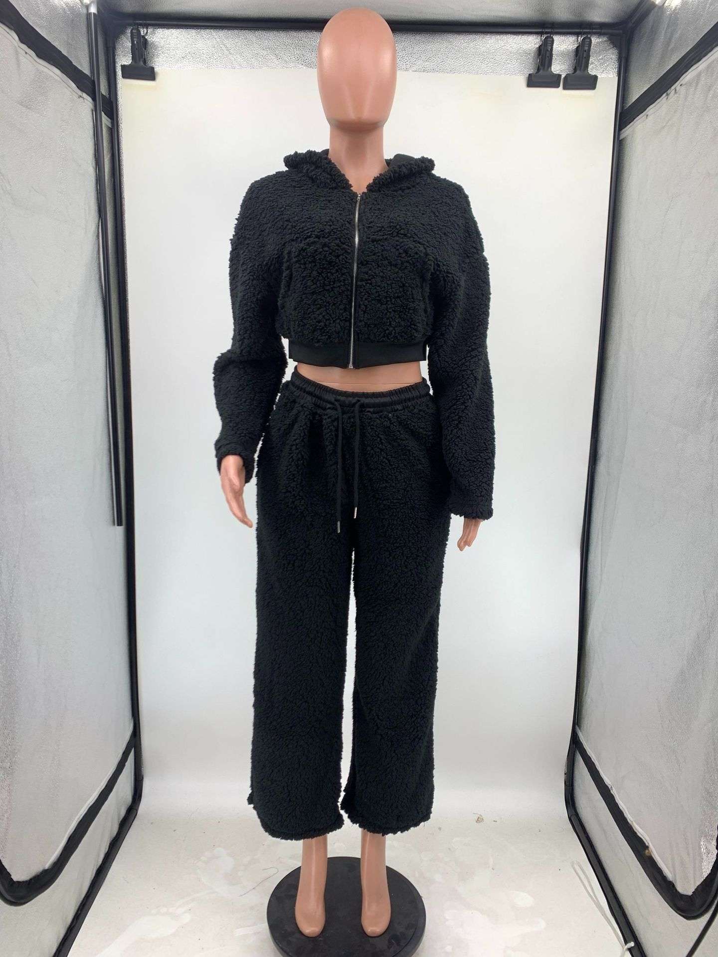 Cozy Fuzzy Hooded Lounge Tracksuit image 5