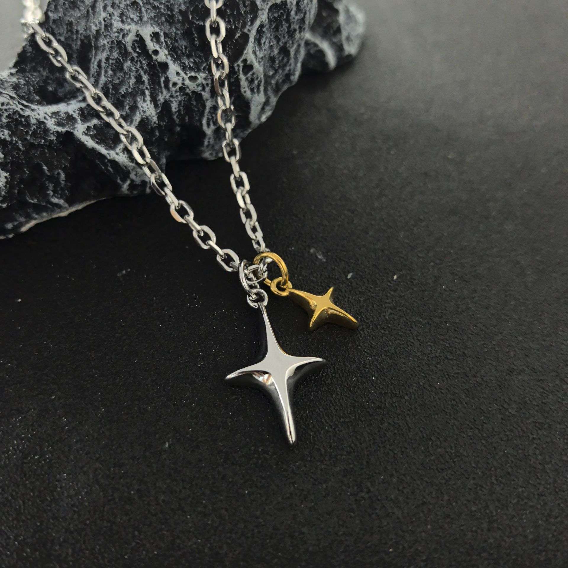 Two-Tone Starfish Pendant Necklace image 0
