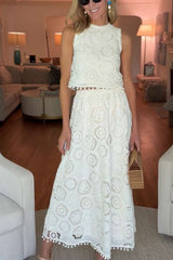 Crochet Sleeveless Two-Piece Set image 4