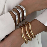 Wavy Metal Cuff Bracelet image 6