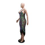 Glam Sequin Fishnet Cover-Up Dress image 4