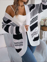 Open Front Cardigan Sweater - S, Grey image