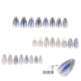 Elegant Grey Accent Nail Art image 2