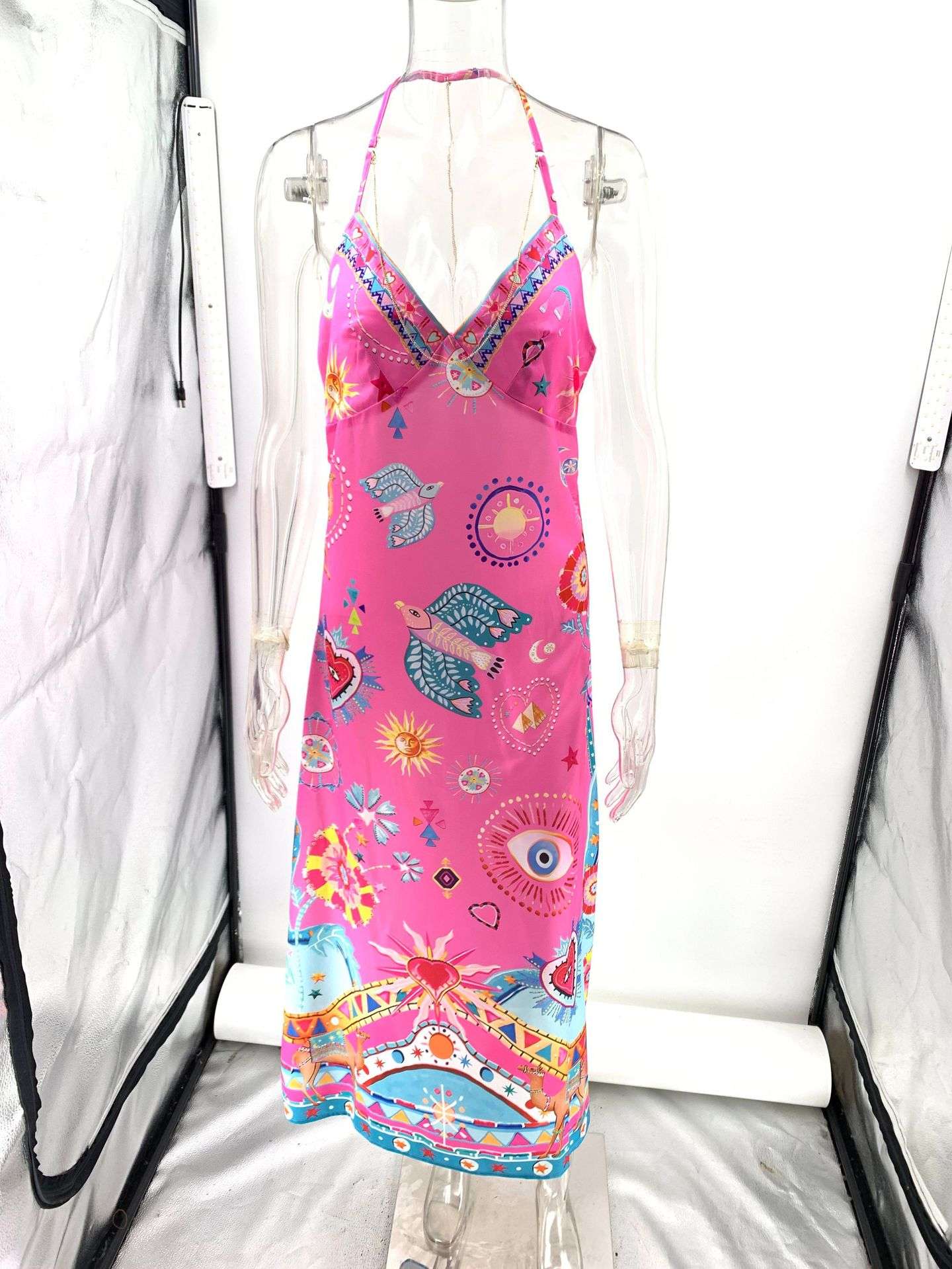 Maxi Dress with Spiritual Motifs image 4