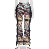 Abstract Print Wide-Leg Pants image 2