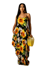 Womens Summer Suspender Maxi Dress image 0