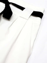 Wide-Leg Trousers with Belt image 2