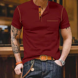 Polo Shirts Short Sleeve T Shirts - XL, Red image