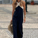 Elegant Halter Neck Maxi Dress image 0