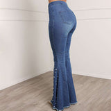 High-Waisted Flared Denim Jeans image 3