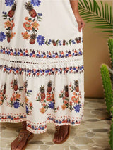 Bohemian pattern Floral Maxi Dress image 7