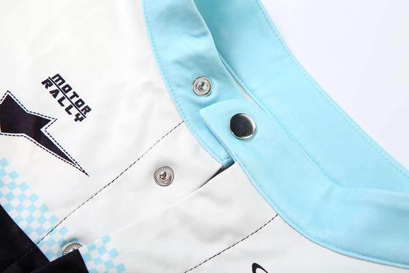 Retro Racer-Inspired Two-Piece Crop Top & Mini Skirt Set image 6