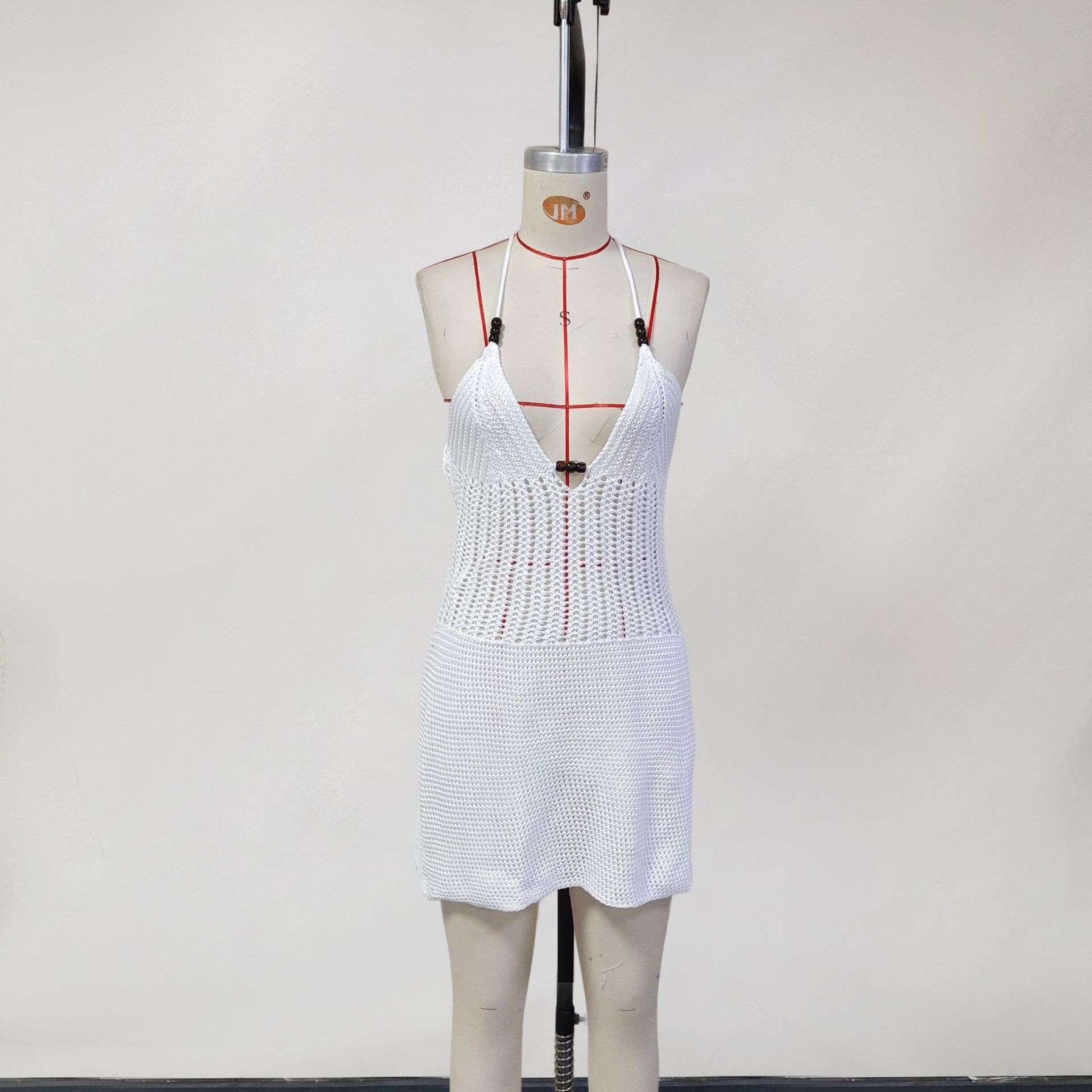 Crochet Halter Mini Dress image 5