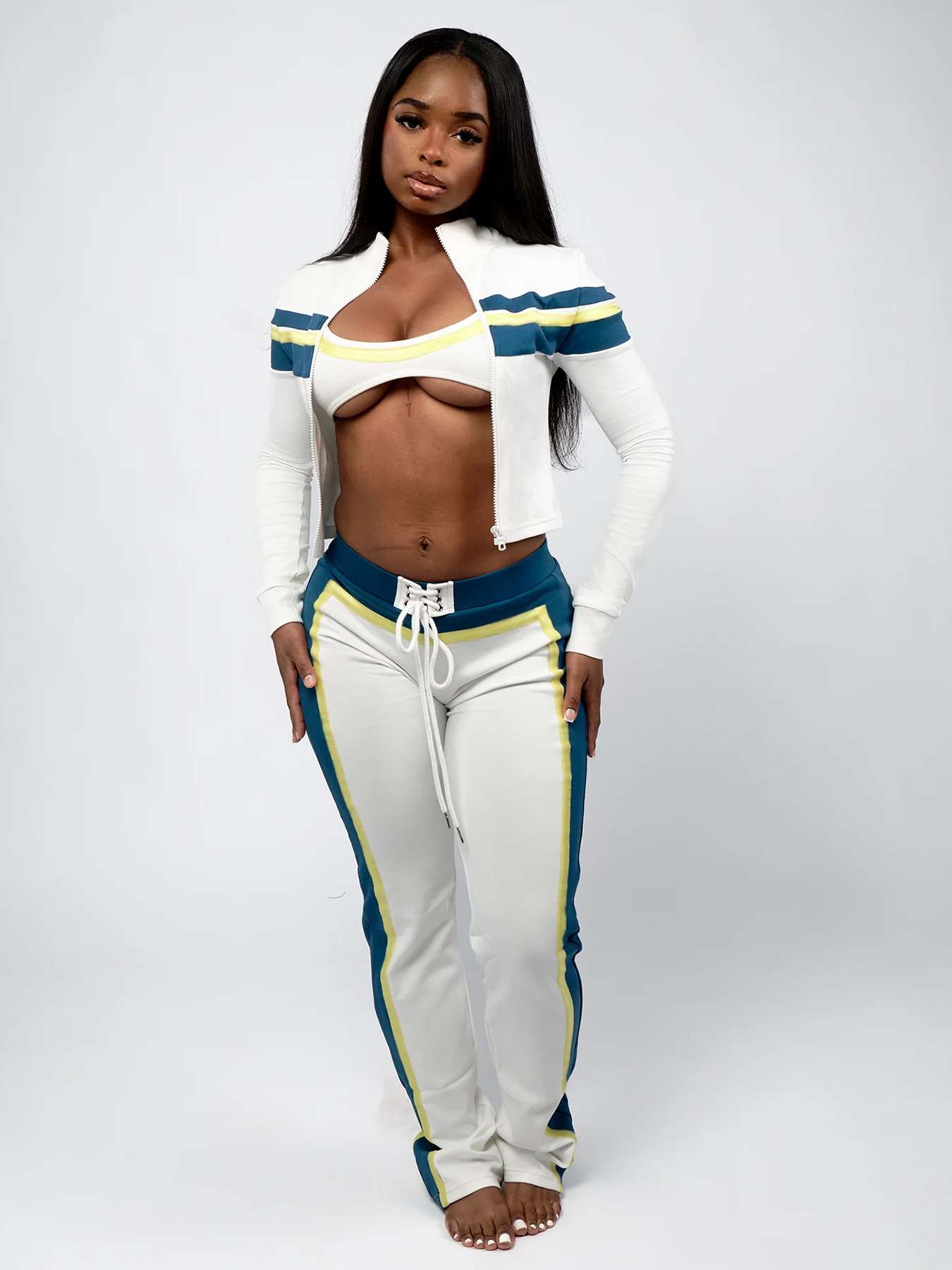 Casual Athletic Tracksuit - L, White image