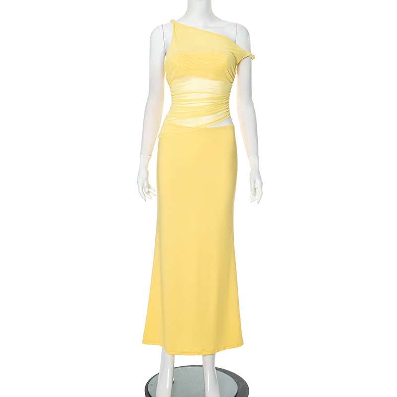 Vibrant One-Shoulder Maxi Dress image 5