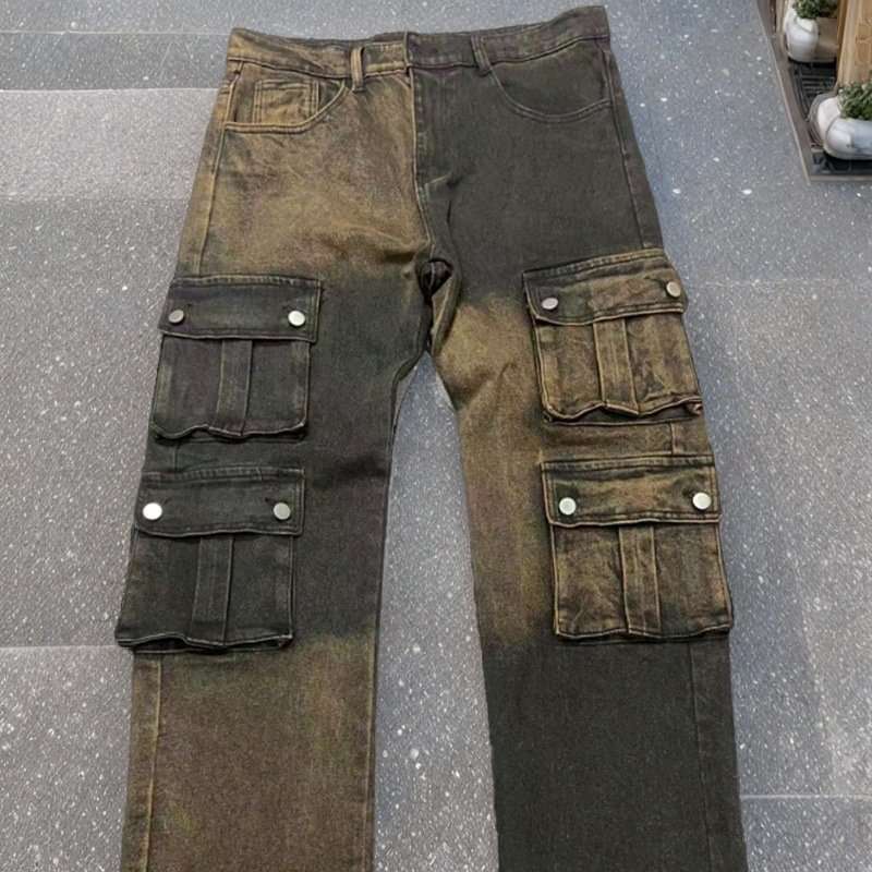 Two-Tone Cargo Jogger Pants image 2
