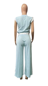 Jumpsuit with Wide-Leg Pants image 3