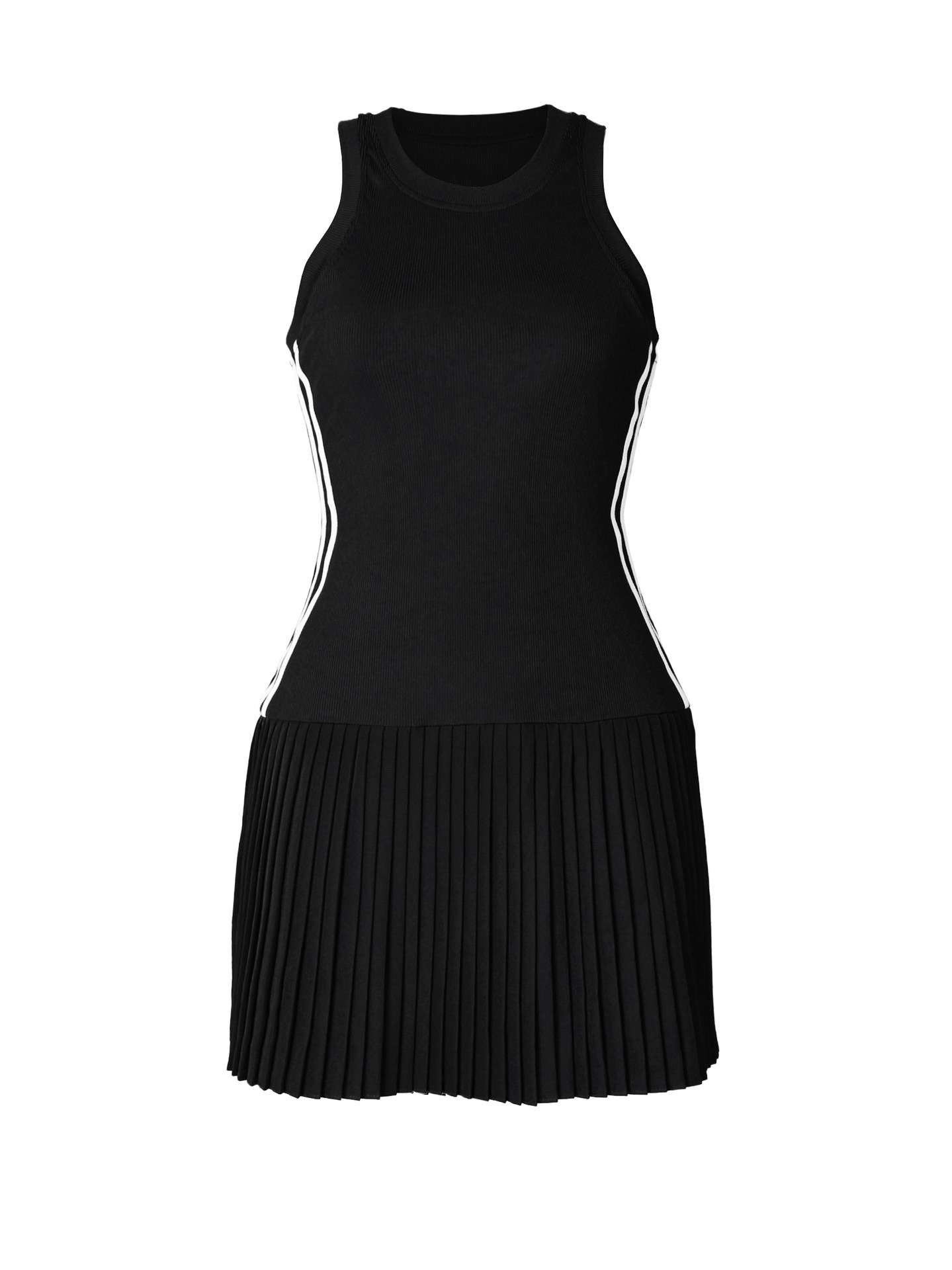 Pleated Hem Bodycon Mini Dress image 6