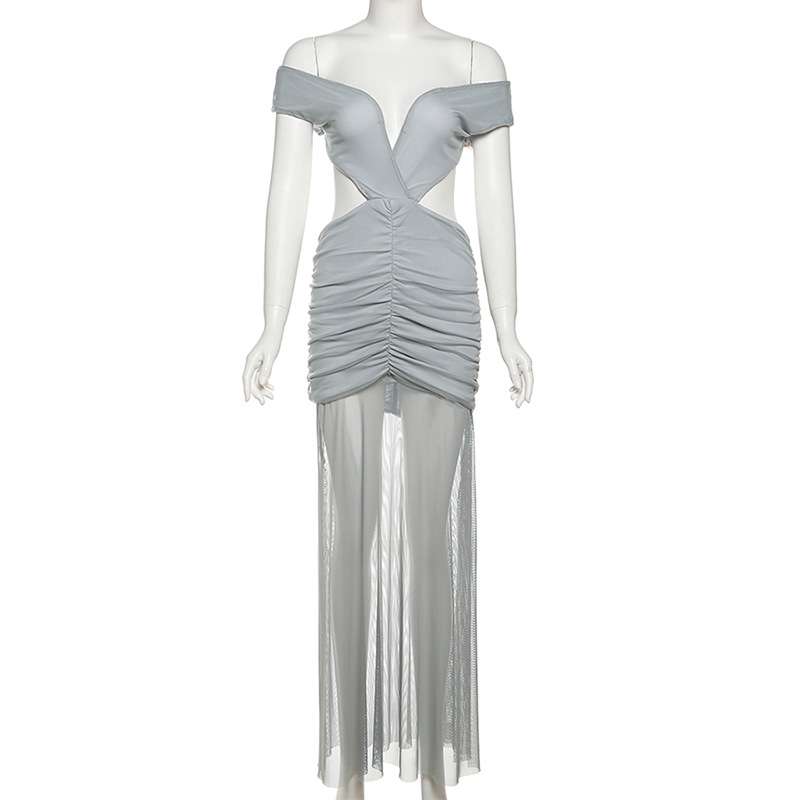 Off-Shoulder Gown with Cutouts image 4